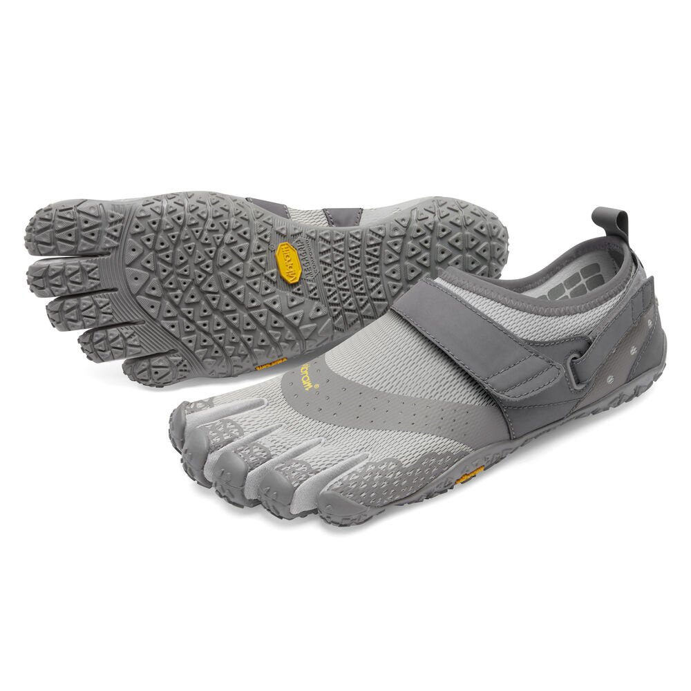 Vibram Five Fingers Mens Water Shoes - Grey - V-Aqua - 79635-KLVM